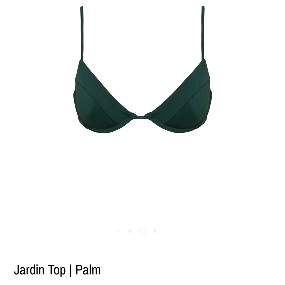 Myra Swim Two Piece Set NWT, Size S Jardin top paired w Hugo bottoms, Color Palm - Picture 2 of 13